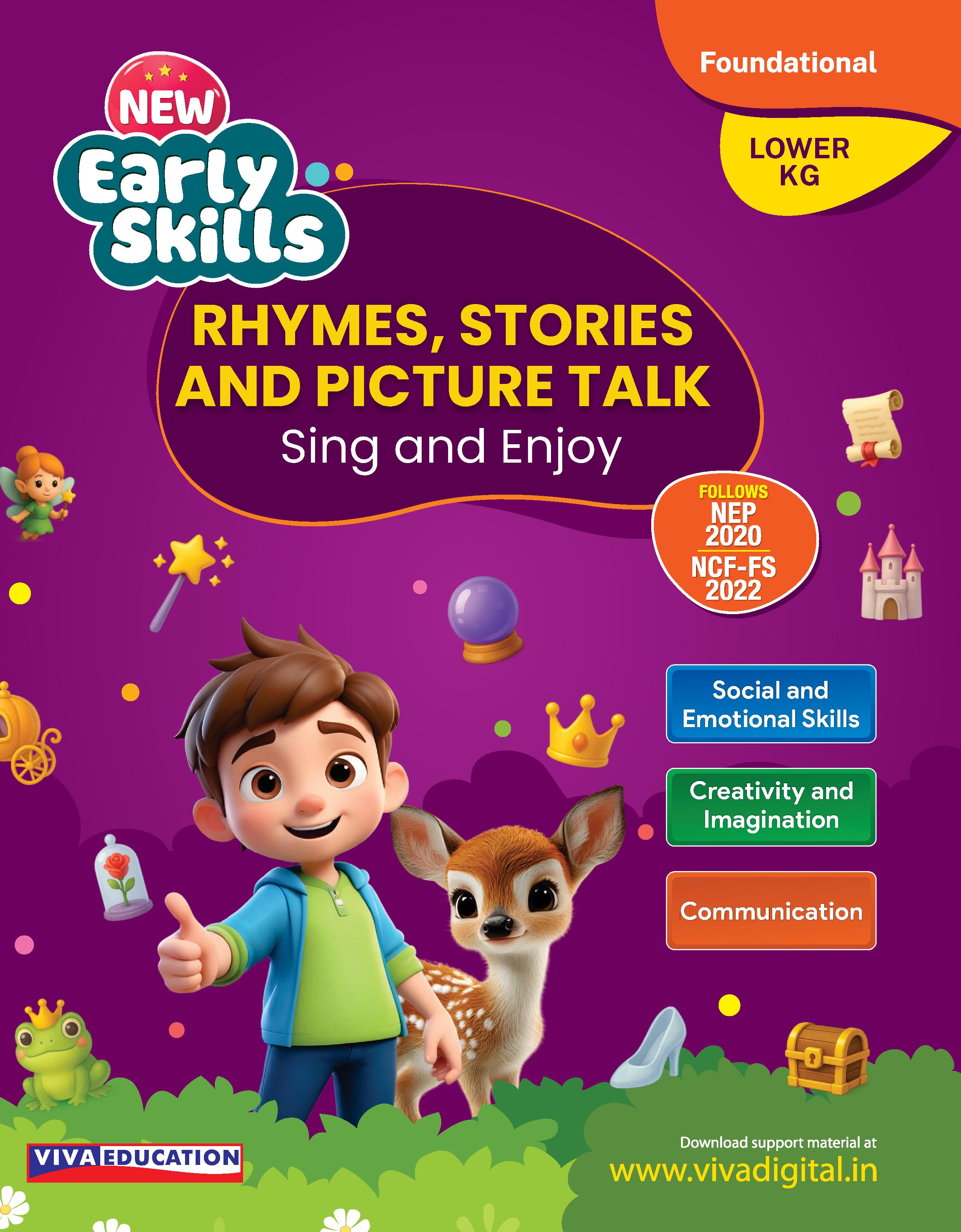 New Early Skills: Lower KG - Rhymes, Stories & Picture Talk
