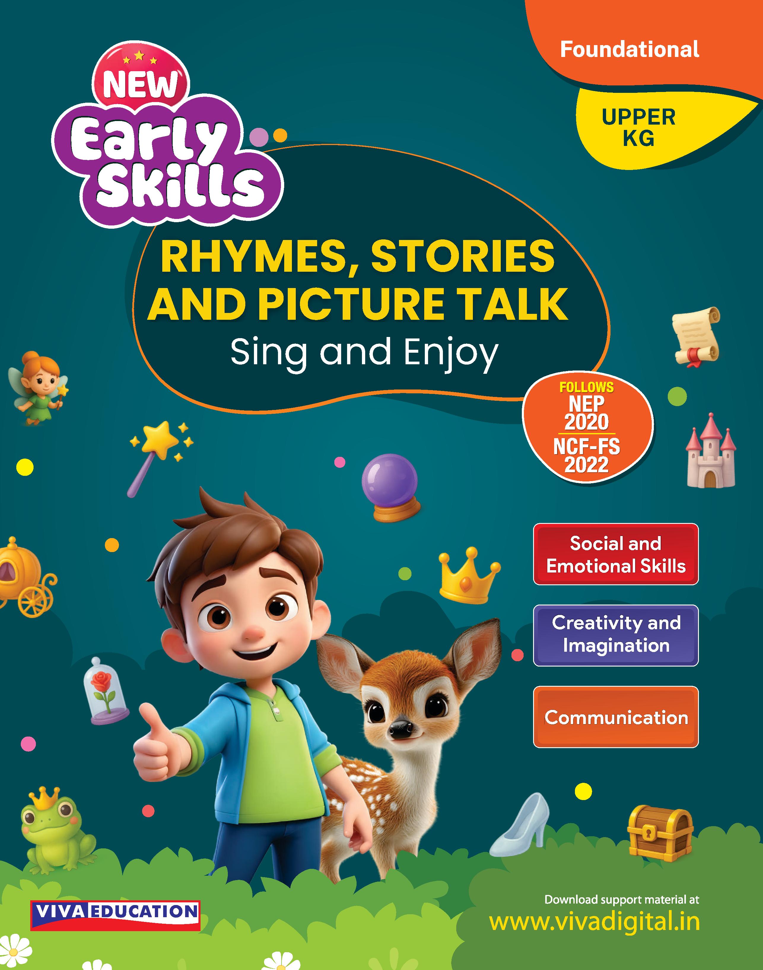 New Early Skills: Upper KG - Rhymes, Stories & Picture Talk
