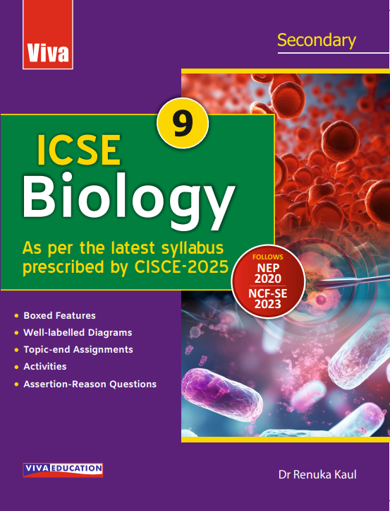 ICSE Biology, 2024 Edition Book-9