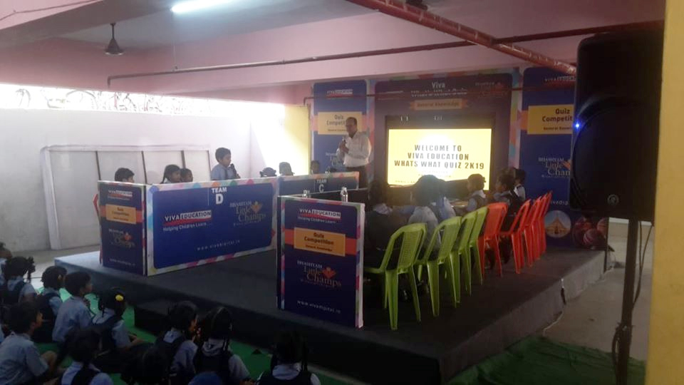 WHAT'S WHAT GK QUIZ AT BHASHYAM LITTLE CHAMPS IN KAKINADA, RAJAHMUNDRY AND TANUKU, ANDHRA PRADESH. A SUCCESSFUL EVENT CONDUCTED BY QUIZ MASTER MR. AMIR MEHBOOB.