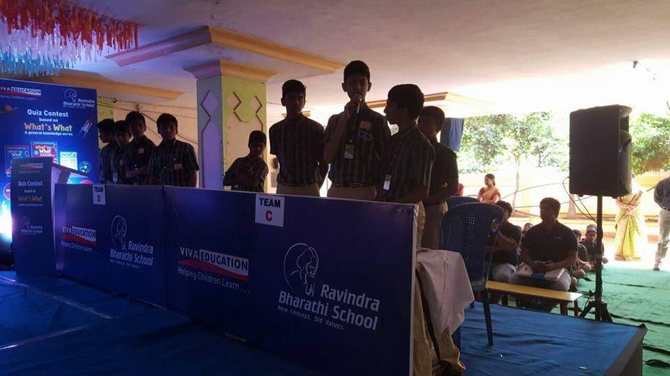 WHATS WHAT QUIZ CONTEST IN RAVINDRA BHARTHI SCHOOL, VISHAKAPATNAM. CHIEF GUEST: COMMISSIONER OF POLICE AND QUIZ MASTER: MR. MEHBOOB