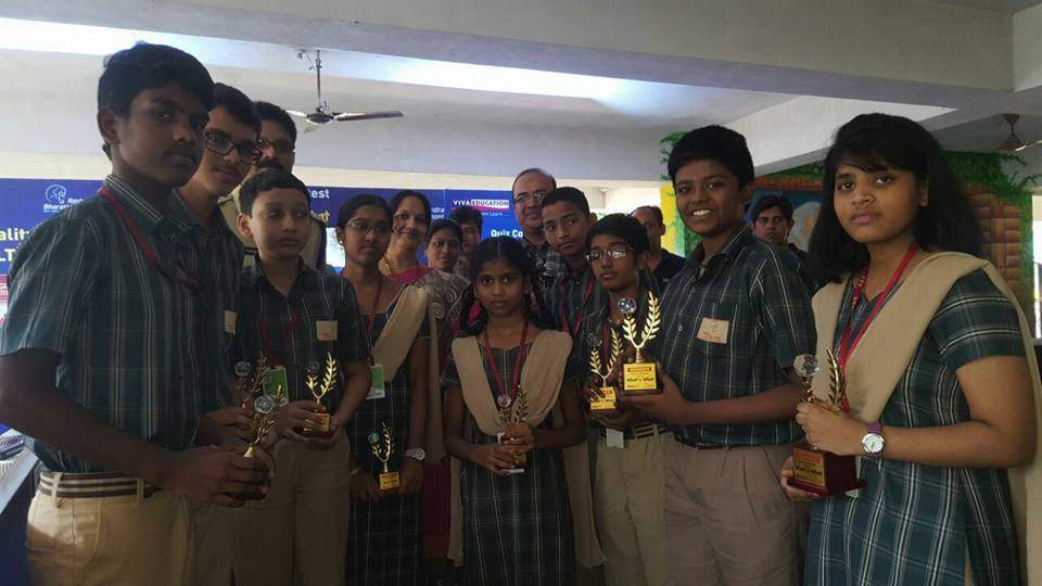 WHATS WHAT QUIZ CONTEST IN RAVINDRA BHARTHI SCHOOL, VIJAYAWADA. CHIEF GUEST: ACP VIJAYAWADA AND QUIZ MASTER: MR MEHBOOB