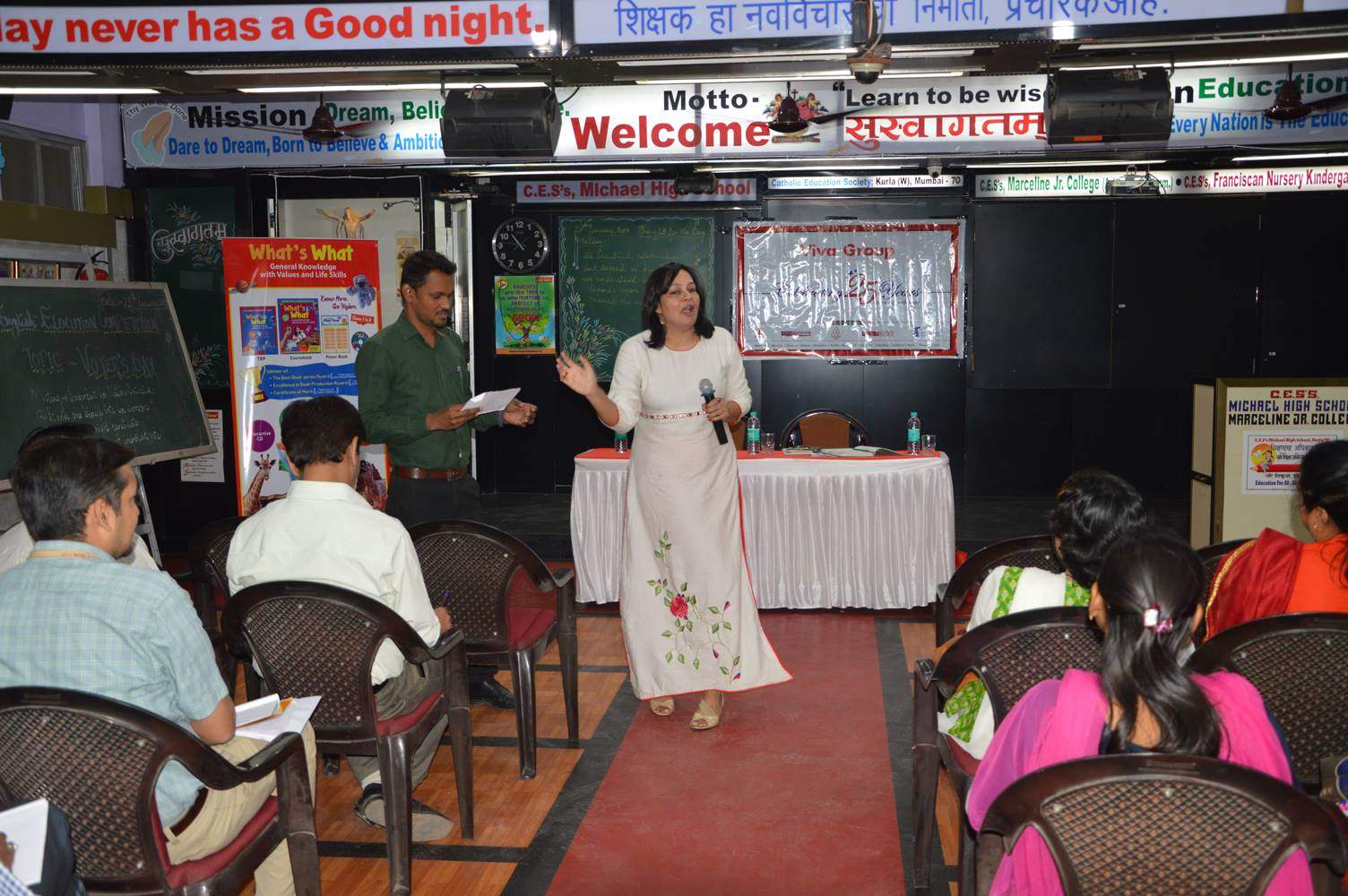 TEACHERS TRAINING WORKSHOP AT MICHAEL SCHOOL, MUMBAI.