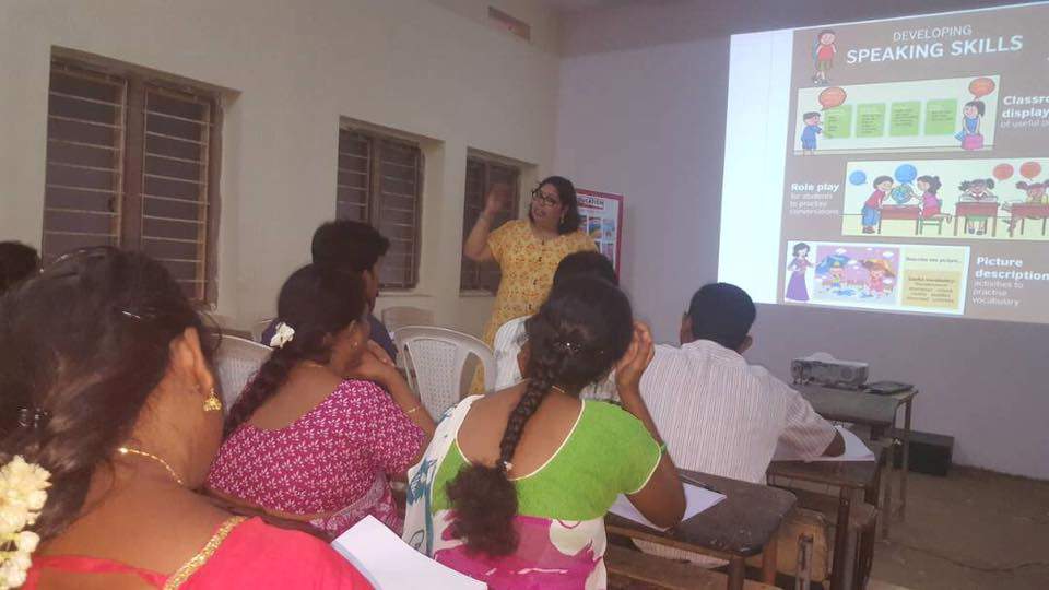 WORKSHOP ON ENGLISH LANGUAGE TEACHING BASED ON VIVA REAL ENGLISH SERIES AT RAJAHMUNDRY CONDUCTED BY MS. RAJASHREE IMANDI