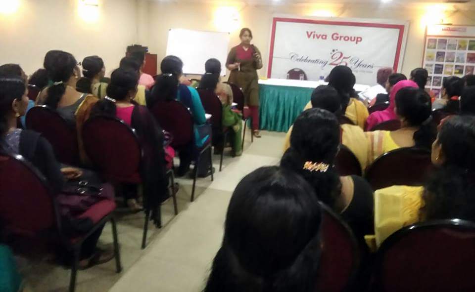 A PRE-PRIMARY WORKSHOP FOR THE KG TEACHERS IN THRISSUR BY MS. RESHMI SREEDHAAT.